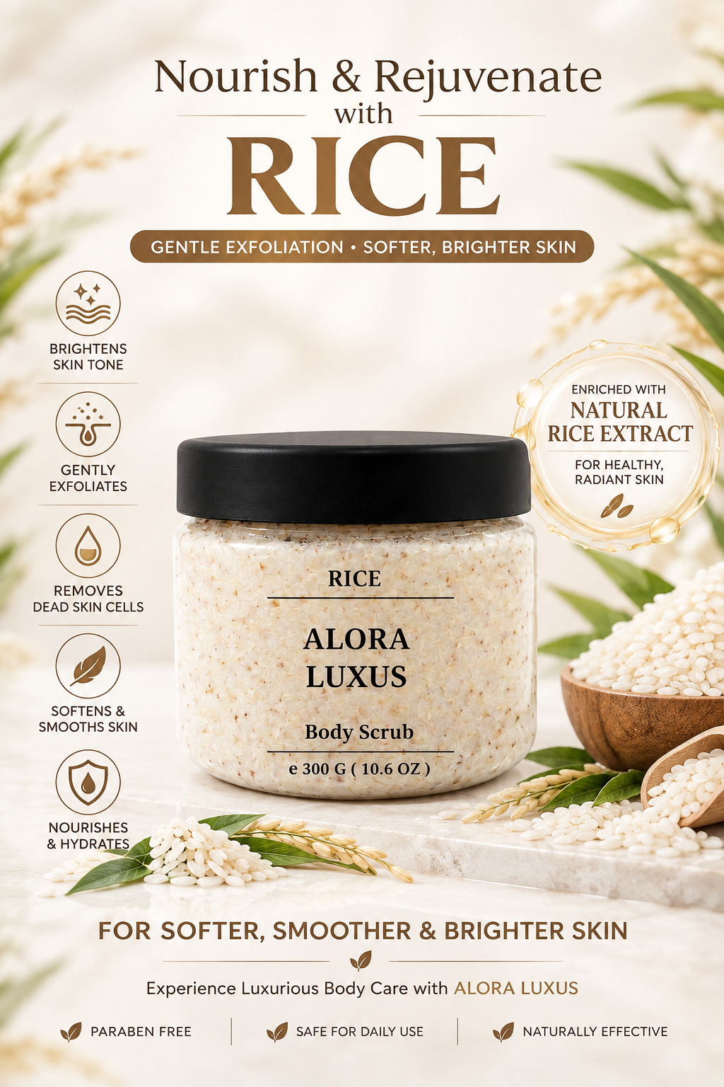 Rice Body Scrub 300 G